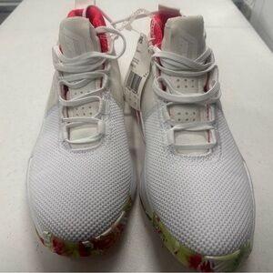 adidas White and Pink Athletic Shoes